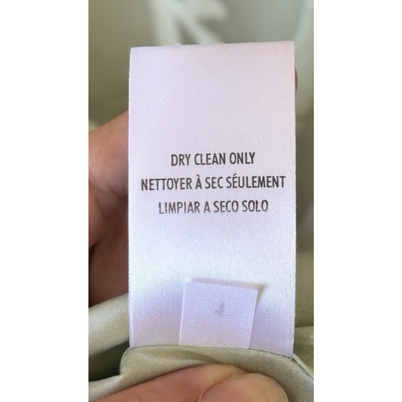 Silk Floral Chiffon Slip Dress Layered Fairy Grunge Ethereal Vintage Y2K Green 2 - Picture 7 of 7